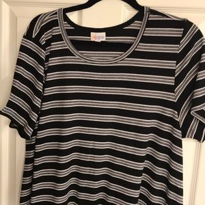 Black and white stripe carly lularoe
